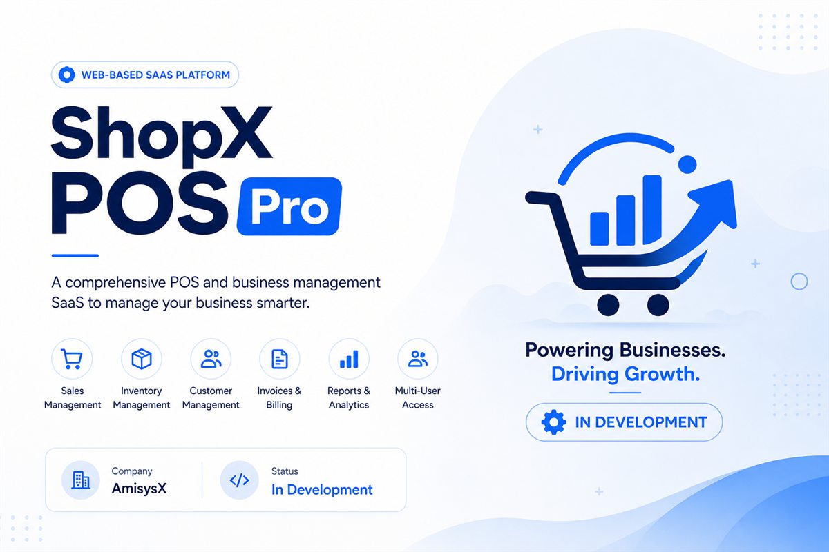 ShopX POS Pro web-based SaaS platform